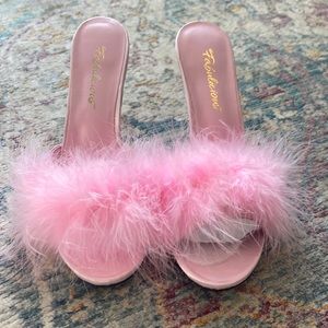 Yandy Maribou slippers